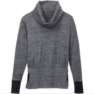 Athleta Cowl Neck Sweatshirt Heather Marled - M